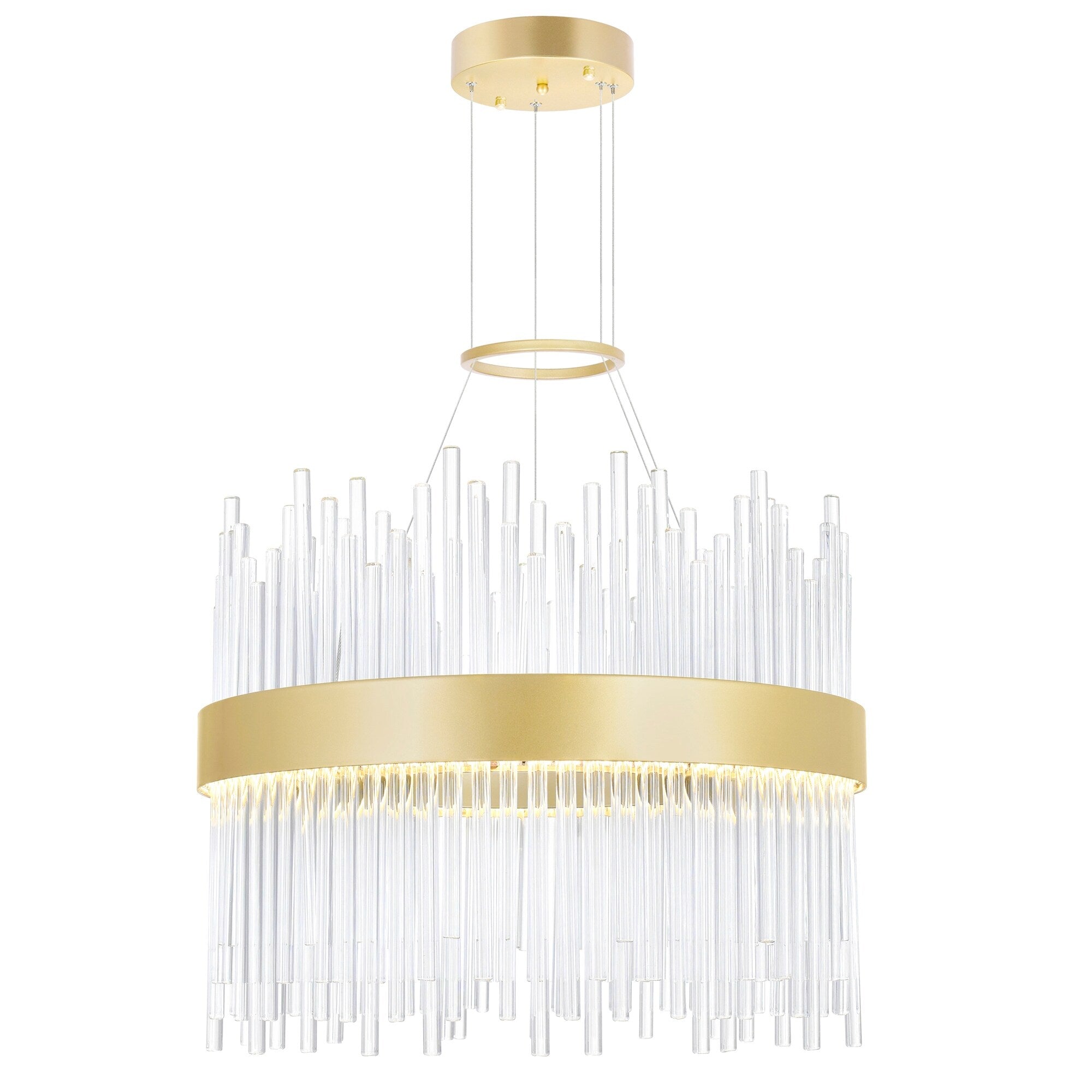 Genevieve Led Chandelier With Antique Brass Finish Antique Brass