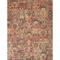 Genova Berry Ivory Ikat Rug 37 X 52