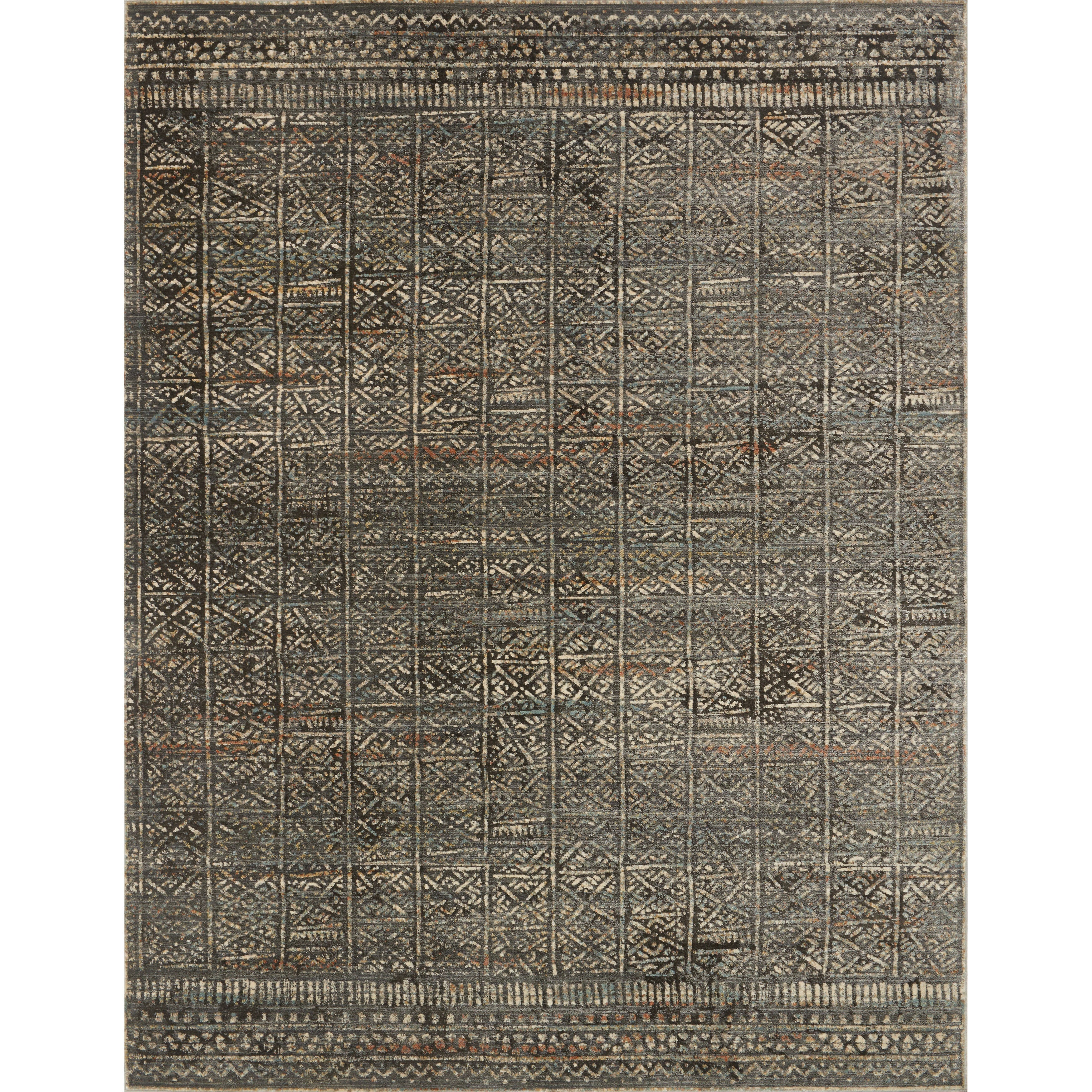 Genova Charcoal Silver Rug 26 X 4 26 X 4