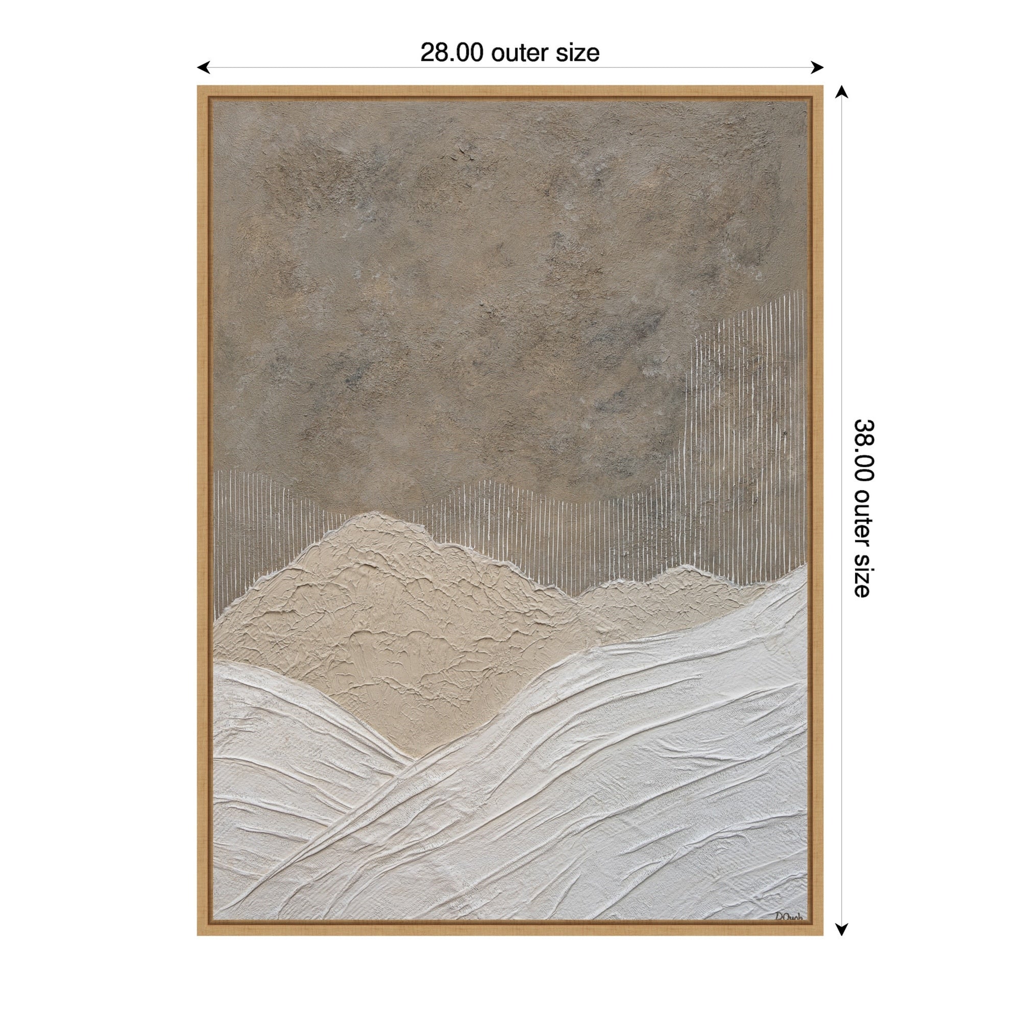 Gentle Waves By Denise Quah Framed Canvas Wall Art