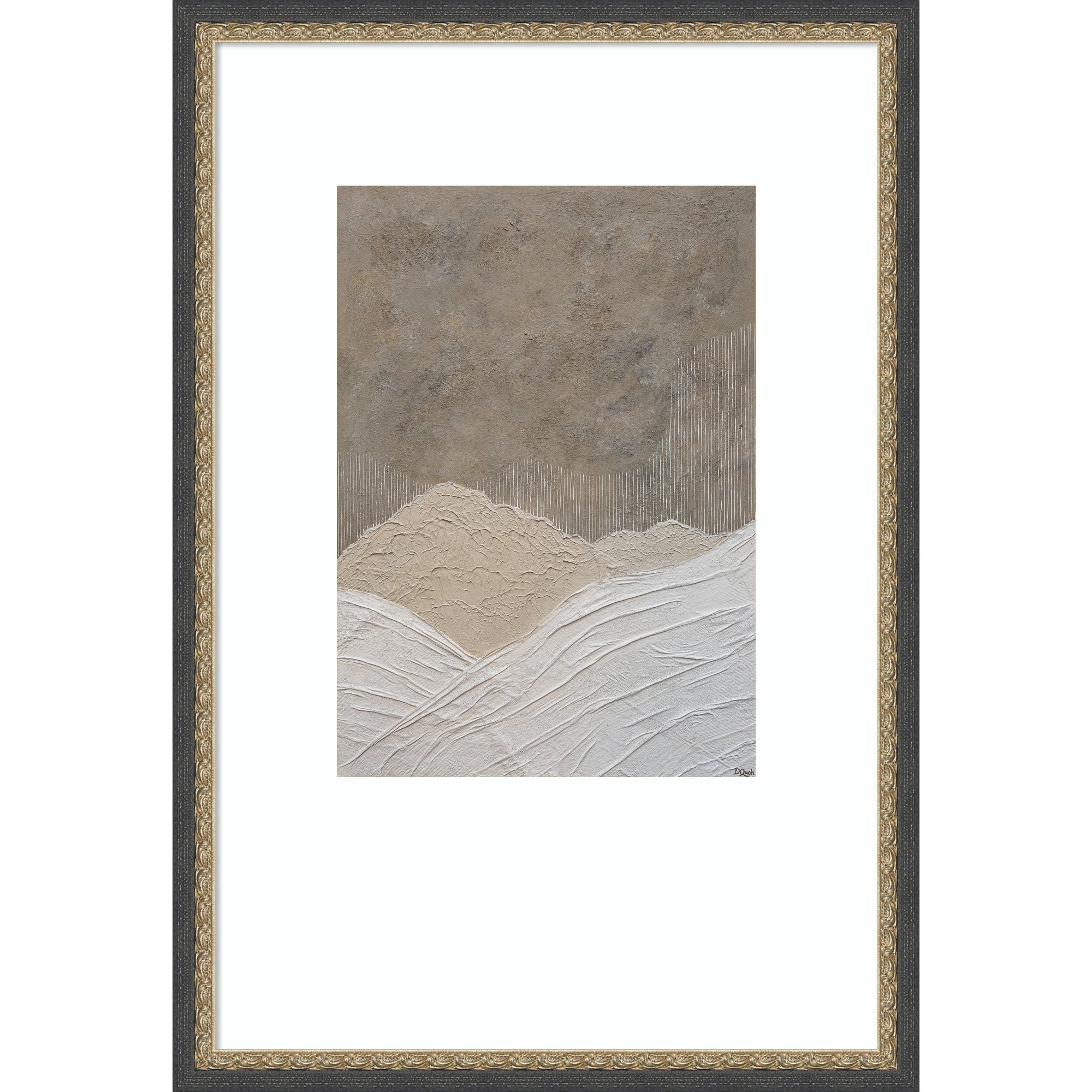 Gentle Waves By Denise Quah Wood Framed Wall Art Print