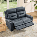 Genuine Leather Power Reclining Sofa With Wireless Charging
