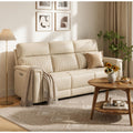 Genuine Leather Zero Gravity Power Reclining Sofa With Headrest Lumbar Usb Living Room Set
