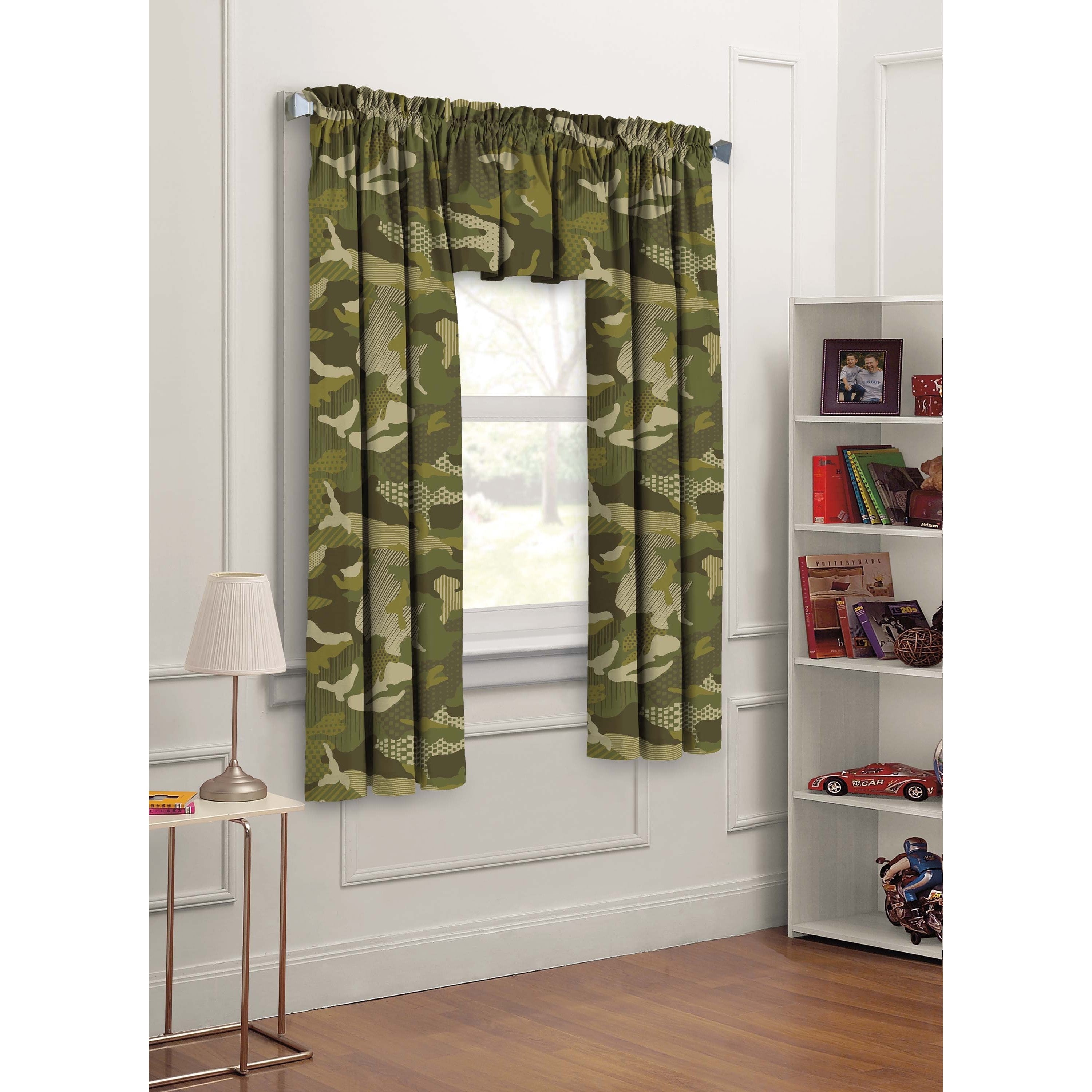 Dream Factory Geo Camo Curtain Panel Pair 42 X 63