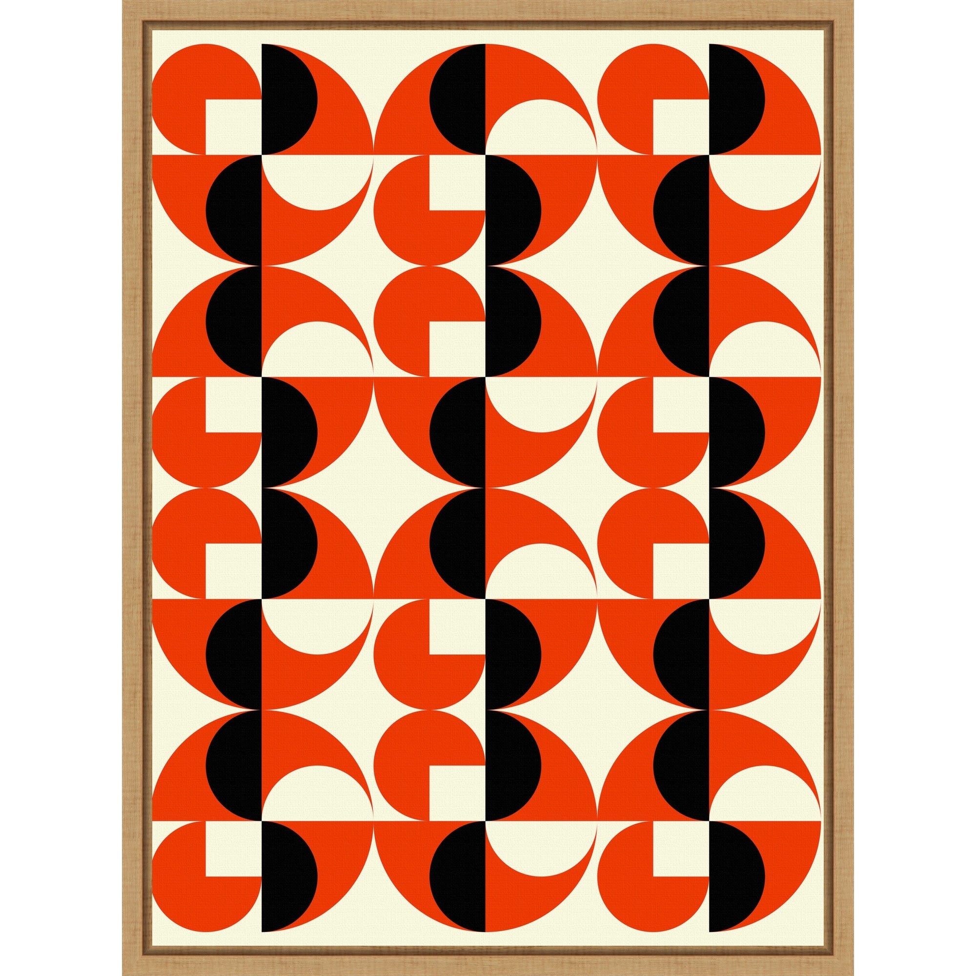 Geometric Abstract Design I By Petr Strnad Framed Canvas Wall Art Print