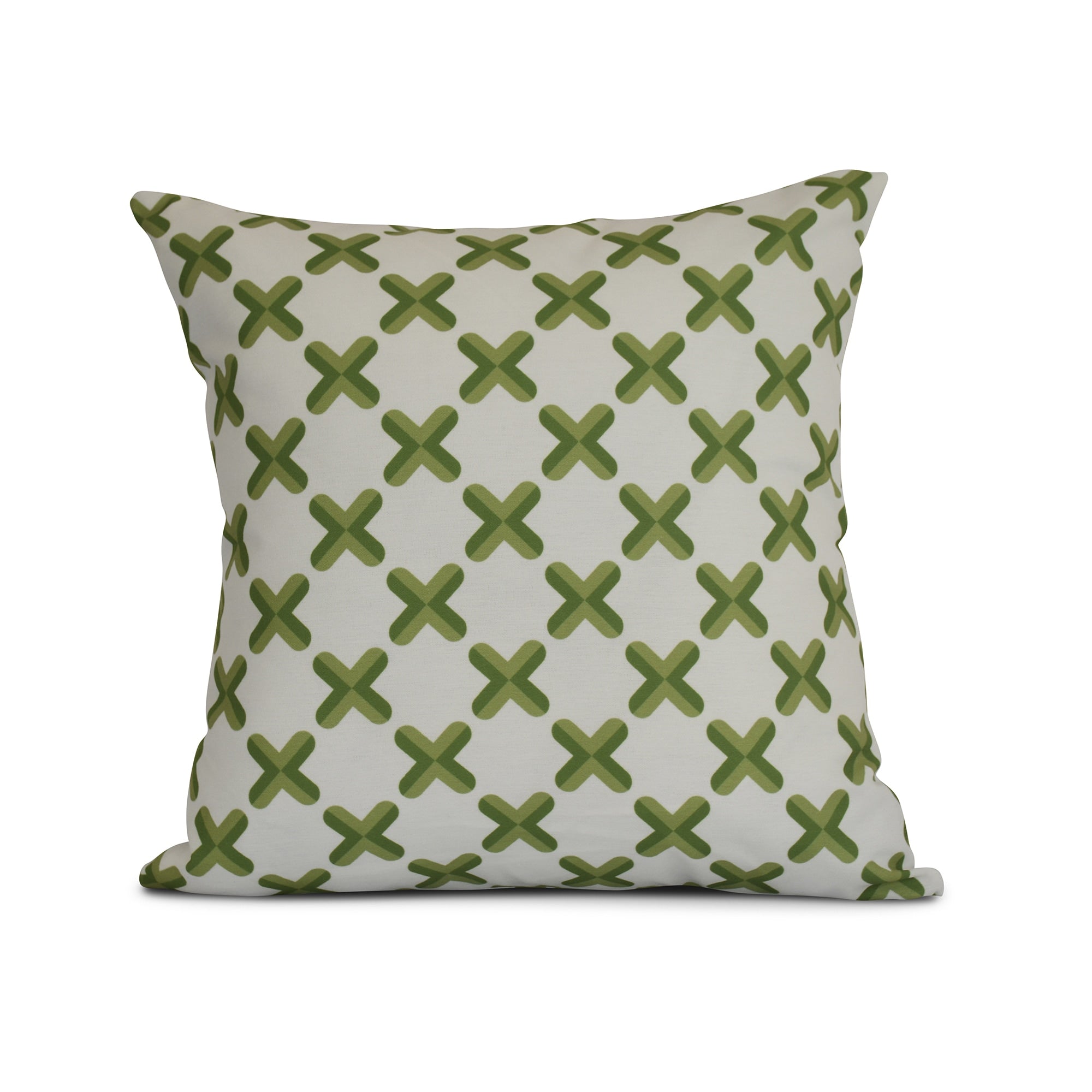Geometric Criss Cross Print Outdoor Pillow