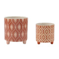 Geometric Dolomite Planter Set Of 2