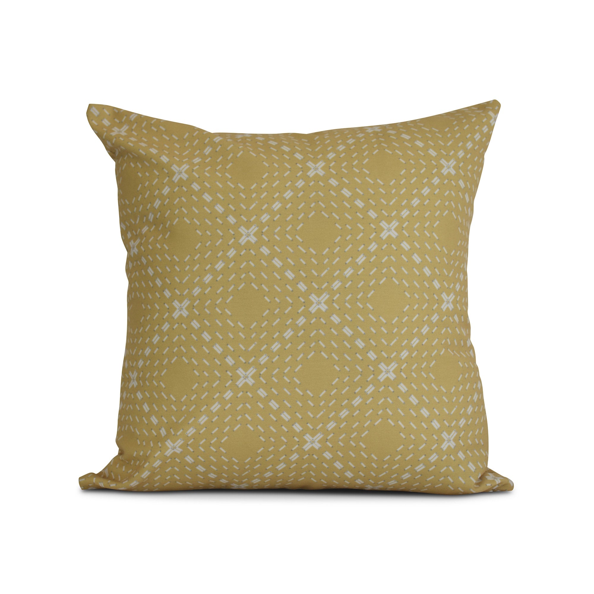 Geometric Dots And Dashes Outdoor Pillow