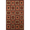 Geometric Gabbeh Kashkoli Oriental Area Rug Wool Hand Knotted 66 X 92