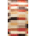Geometric Gabbeh Kashkoli Oriental Area Rug Wool Handmade Carpet 121 X 184