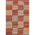 Geometric Kilim Oriental Home Decor Area Rug Wool Flat Weave Carpet 52 X 65