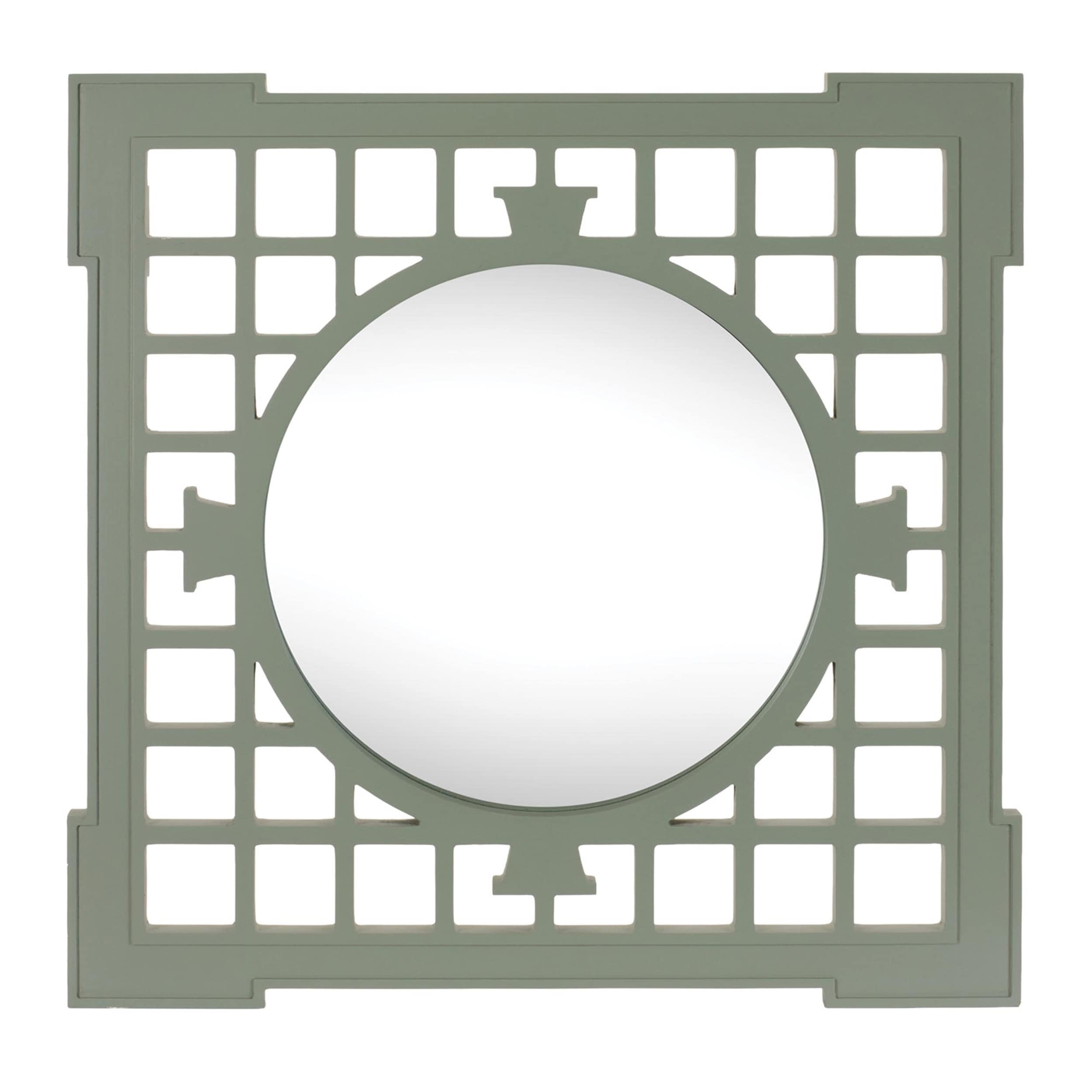 Geometric Lattice Frame Wall Mirror 23.5 Sq