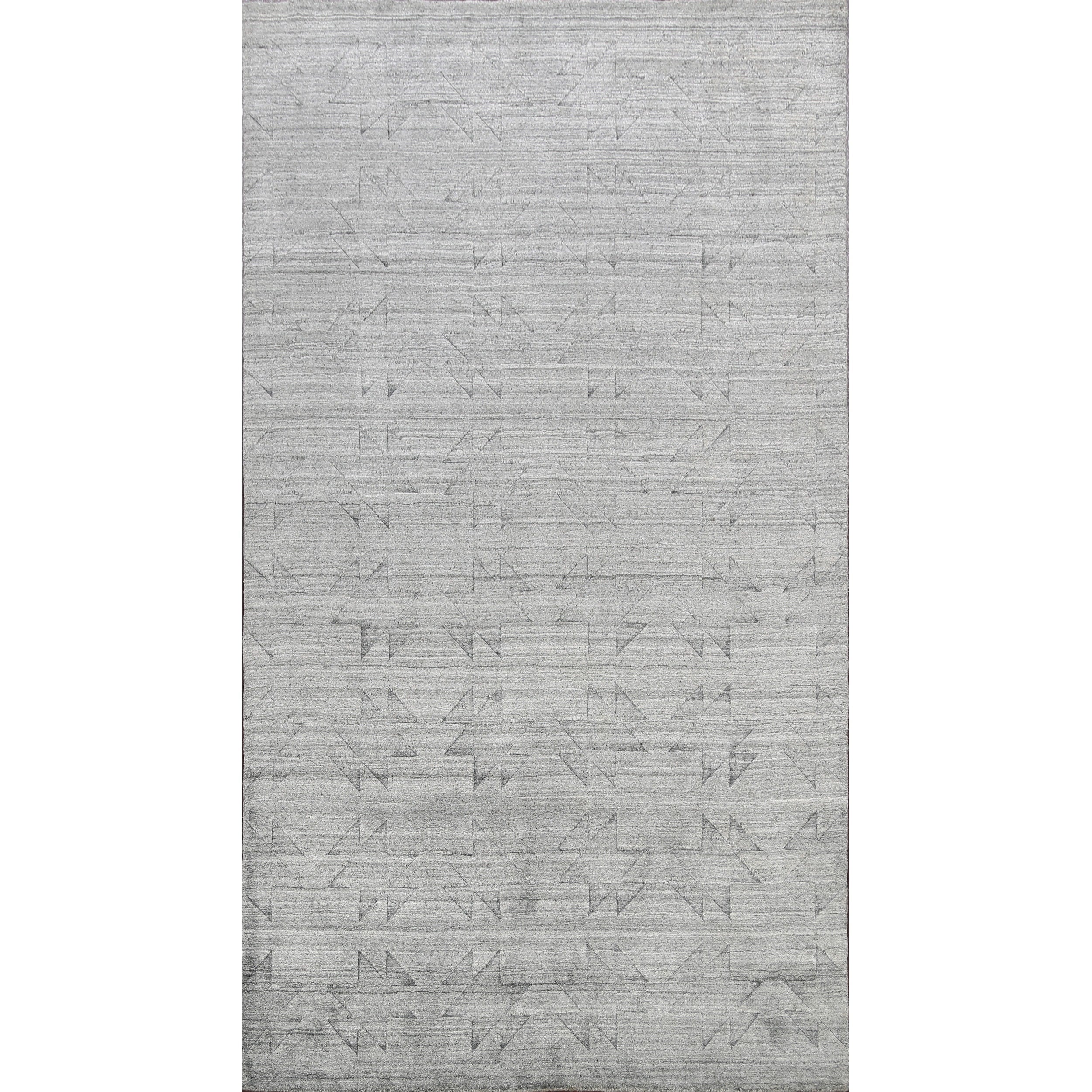 Geometric Oriental Moroccan Contemporary Area Rug Wool Hand Knotted 411 X 79