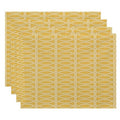 Geometric Oval Print Table Top Placemat Set Of 4