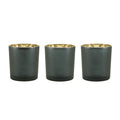 Geometric Patterned Votive Holder Set Of 3