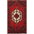 Geometric Tribal Hamedan Persian Area Rug Wool Hand Knotted Carpet. 33 X 50