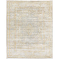 Geometric Vintage Style Turkish Distressed Area Rugs Heat Set