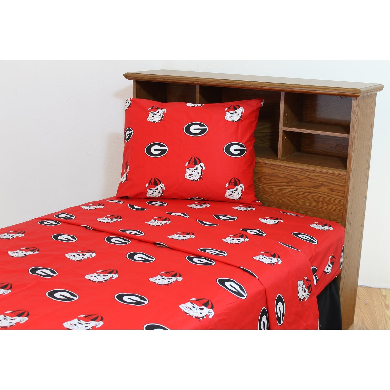 Georgia Bulldogs 100 Cotton Sheet Set