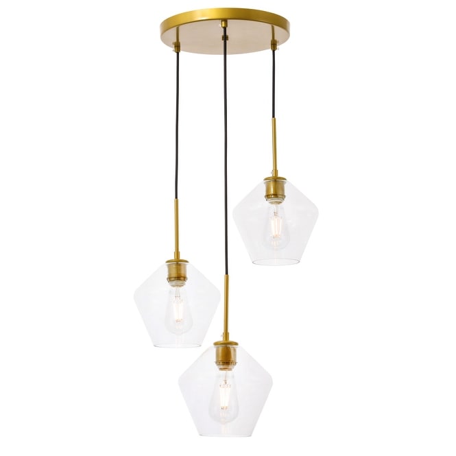 Gerald 3 Light Glass Pendant