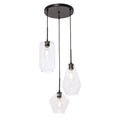 Gerald 3 Light Muilti Glass Pendant