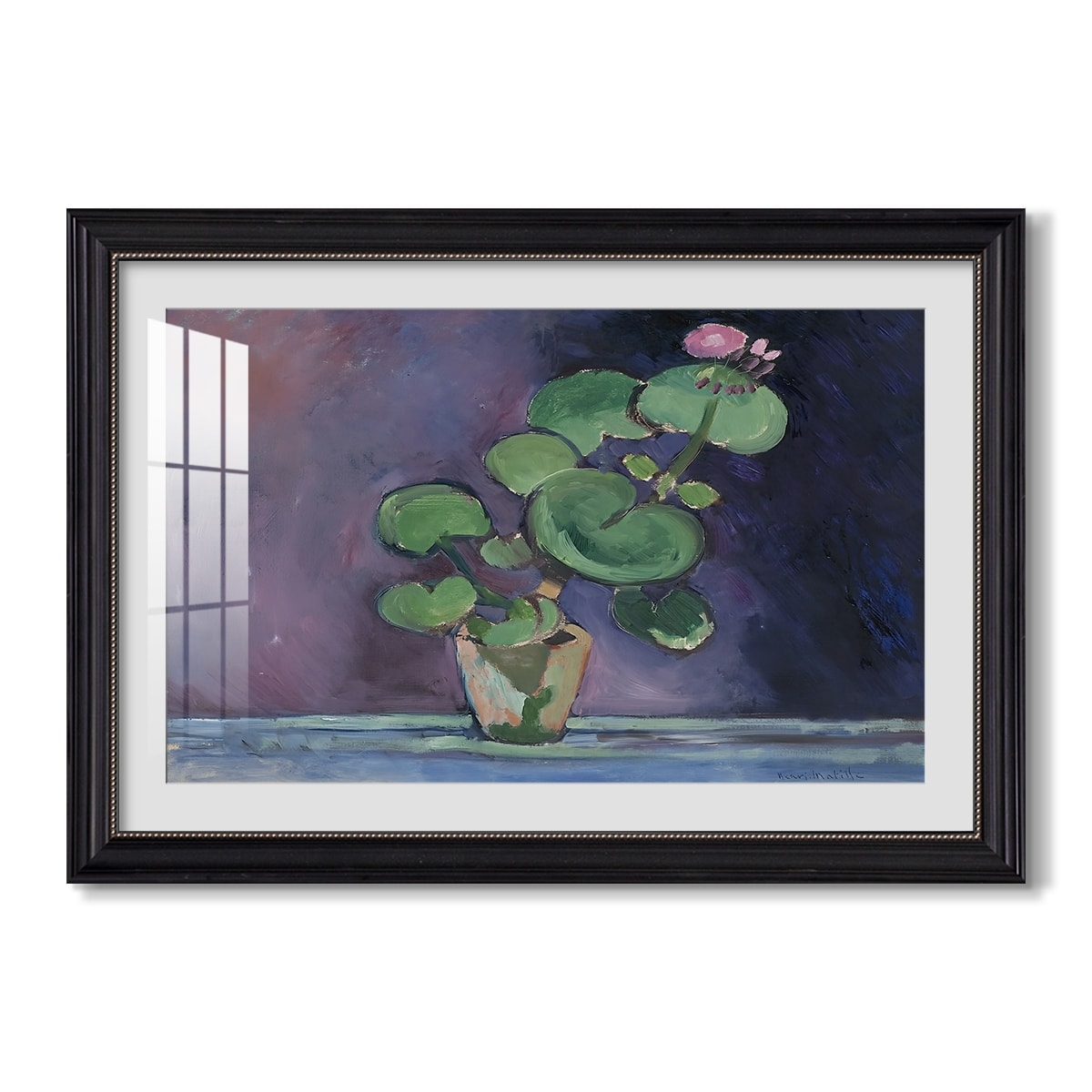 Geranium 1909 Henri Matisse Custom Framed Print