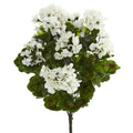 Geranium Artificial Bush Uv Resistant Set Of 3