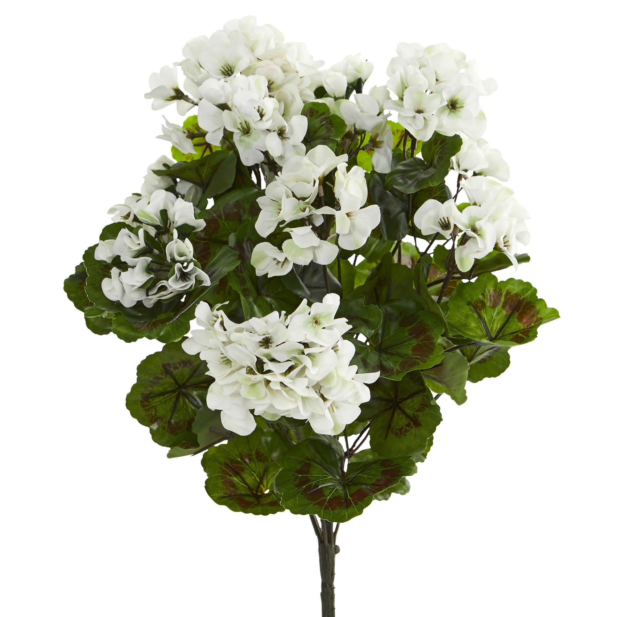 Geranium Artificial Bush Uv Resistant Set Of 3