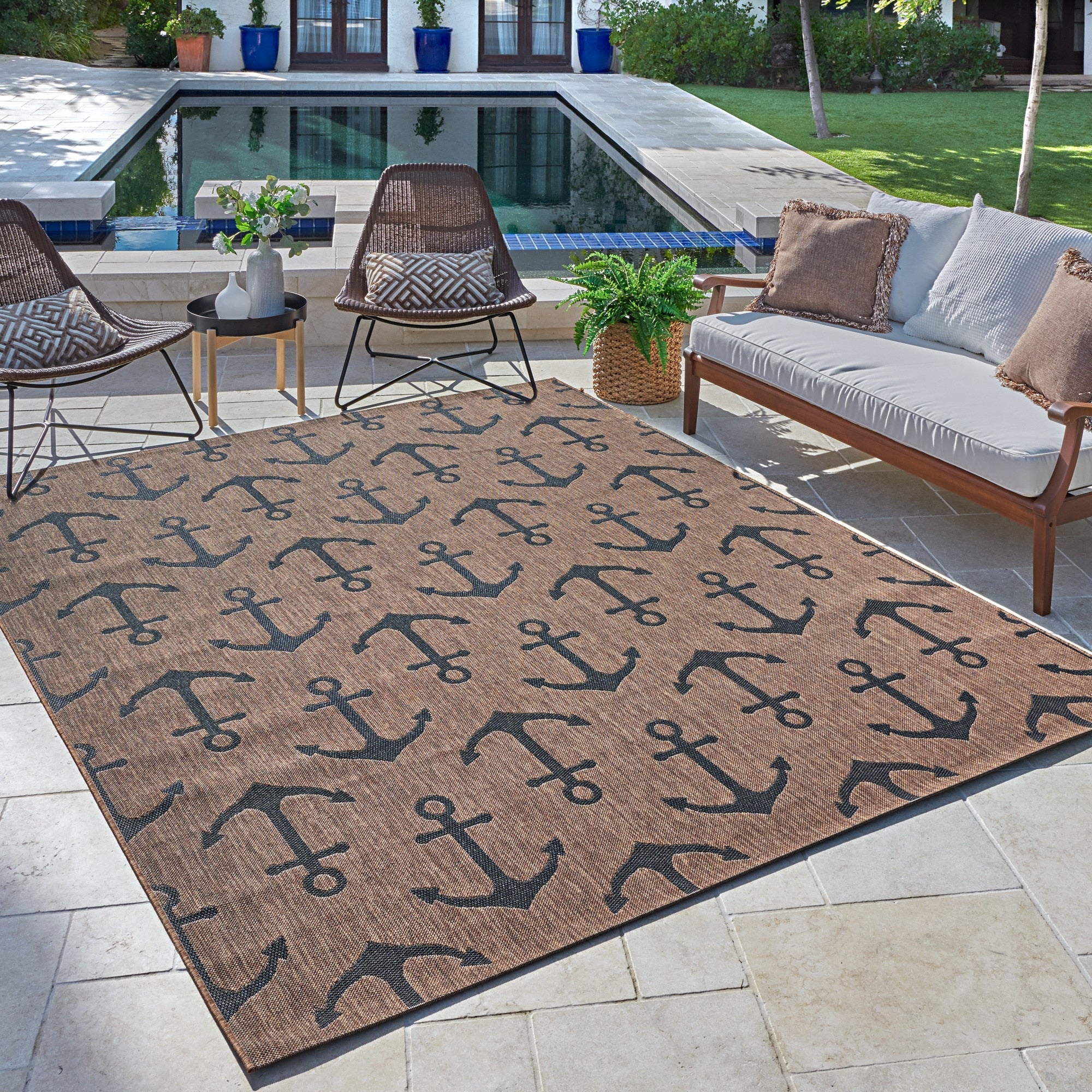 Avenue 33 Paseo Maritime Havana Black Area Rug 710 X 10 By Gertmenian 8 X 10 Surplus