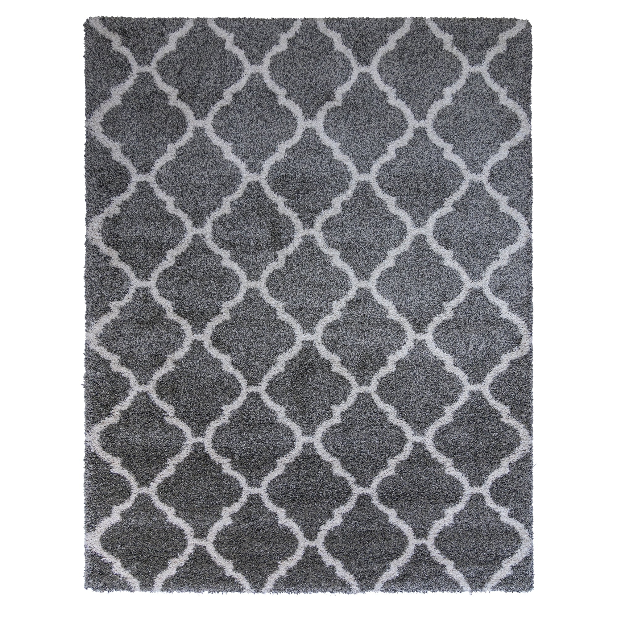 Ultimate Shag Tile Gray Ivory