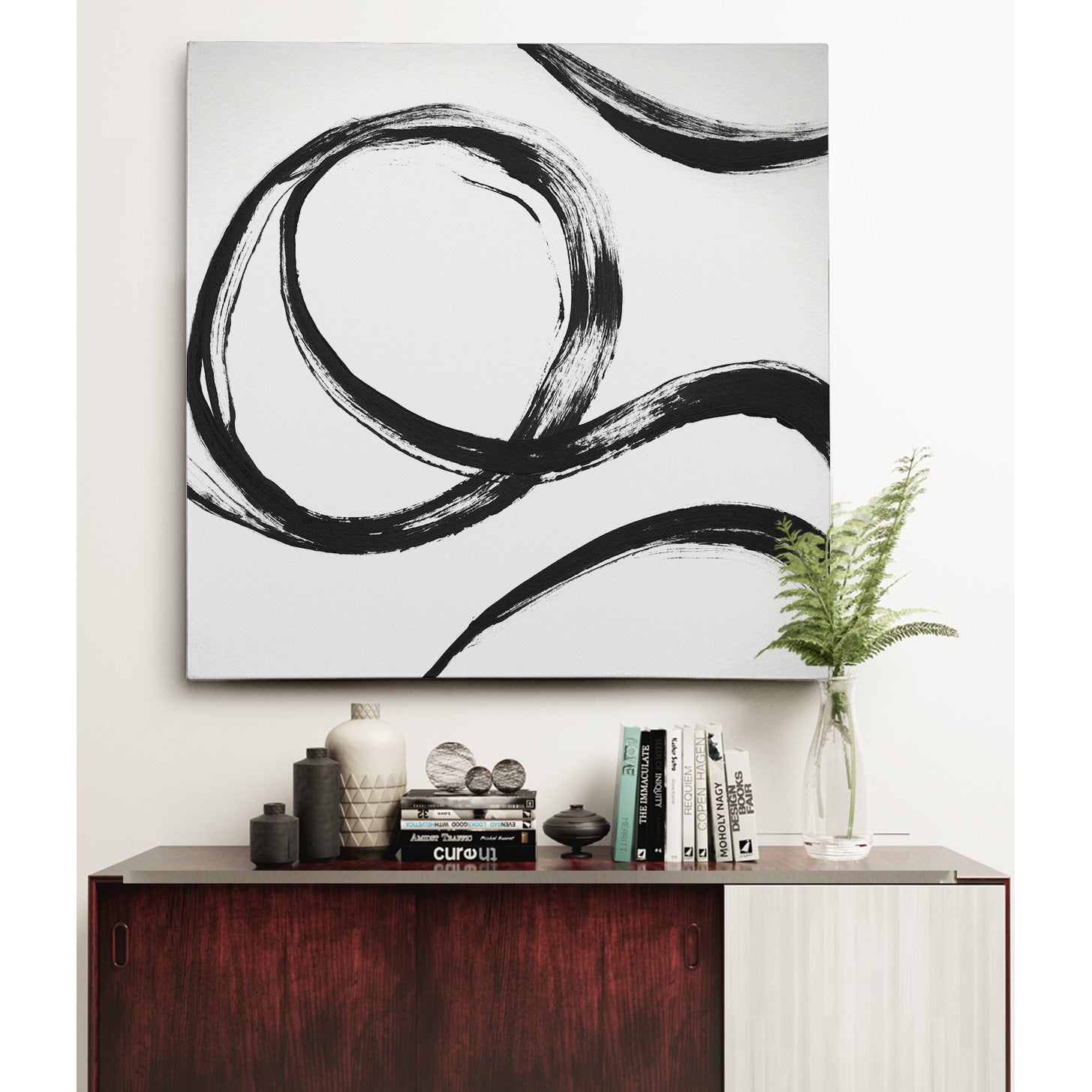 Gestural Marks Iv Canvas Wall Art
