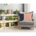 Get Knotty Solid Pink Corner Tie Throw Pillow