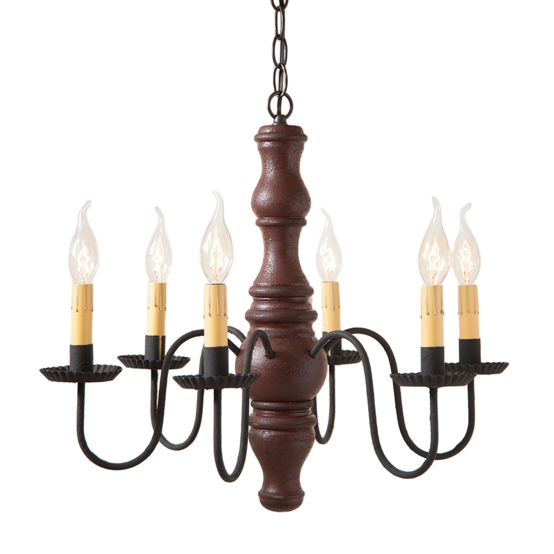Gettysburg Chandelier In Plantation Red 19 X 21 X 21 Inches