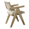 Gexy Dining Side Chair Set Of 2 Brown Oak Veneer Gray Polyester Seat