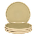 Gibson Elite Made In Portugal Port Gaia 10.2 Inch Dinner Plates Set Of 4 Reactive Glaze Dish Set