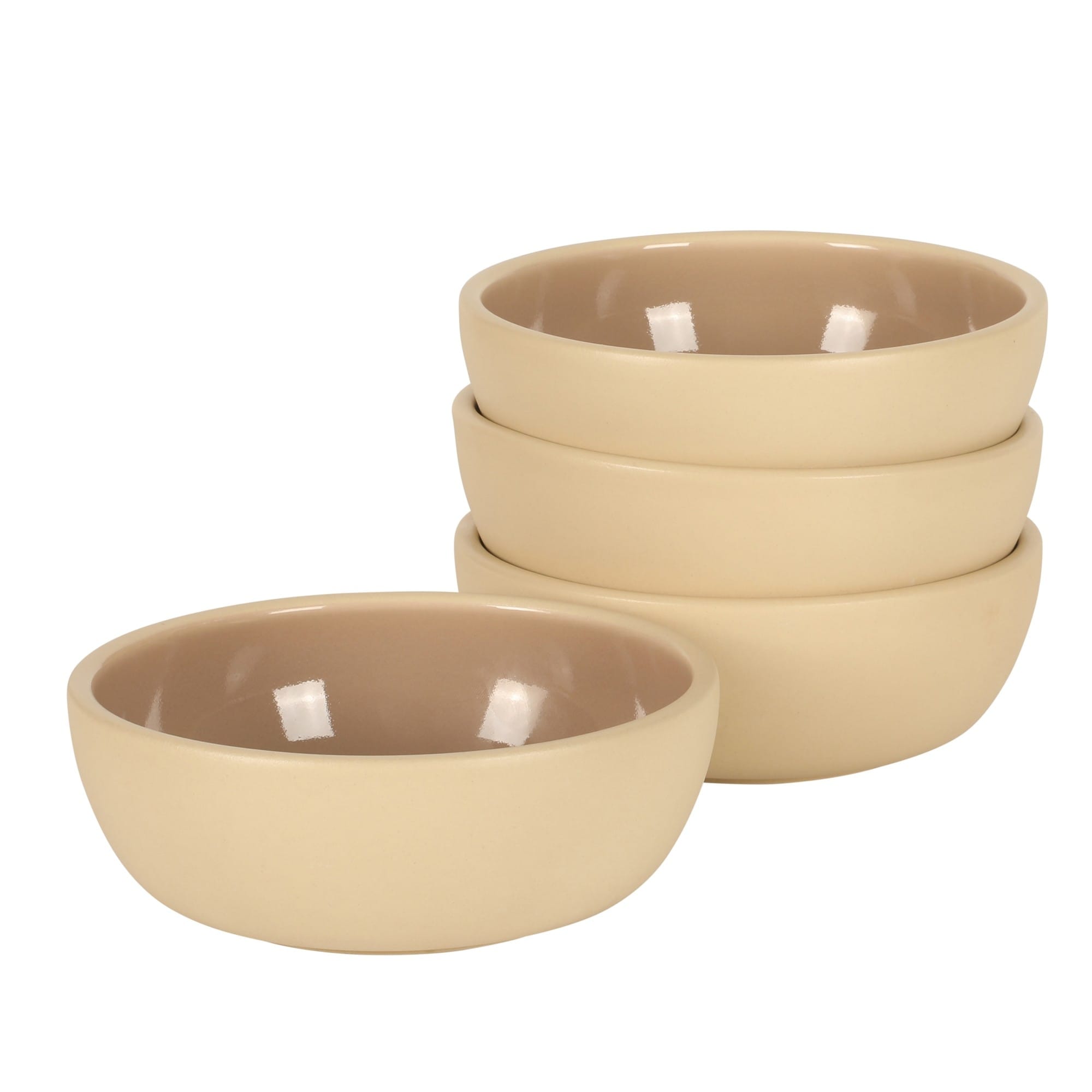 Gibson Elite Made In Portugal Port Gaia 4 Piece Cereal Bowl Set 6.2 Stoneware Reactive Glaze Dessert Snack Bowls