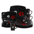 Gibson Evening Blossom 16 Piece Dinnerware Set