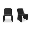 Gideon Outdoor Dining Chair Twist Synthetic Hyacinth Aluminum Frame Rust Resistant Charcoal