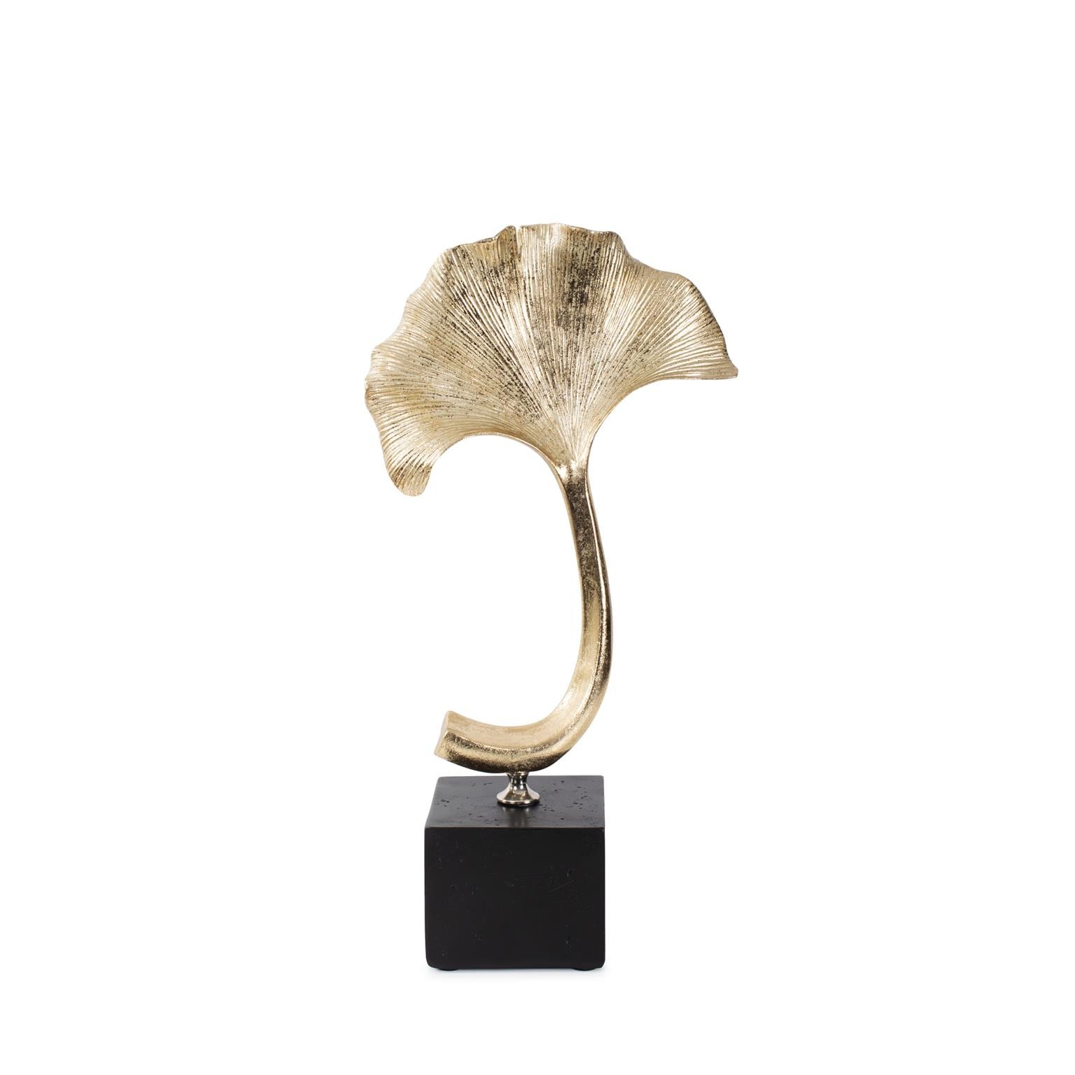 Gifu Golden Ginkgo Leaf Sculpture Short