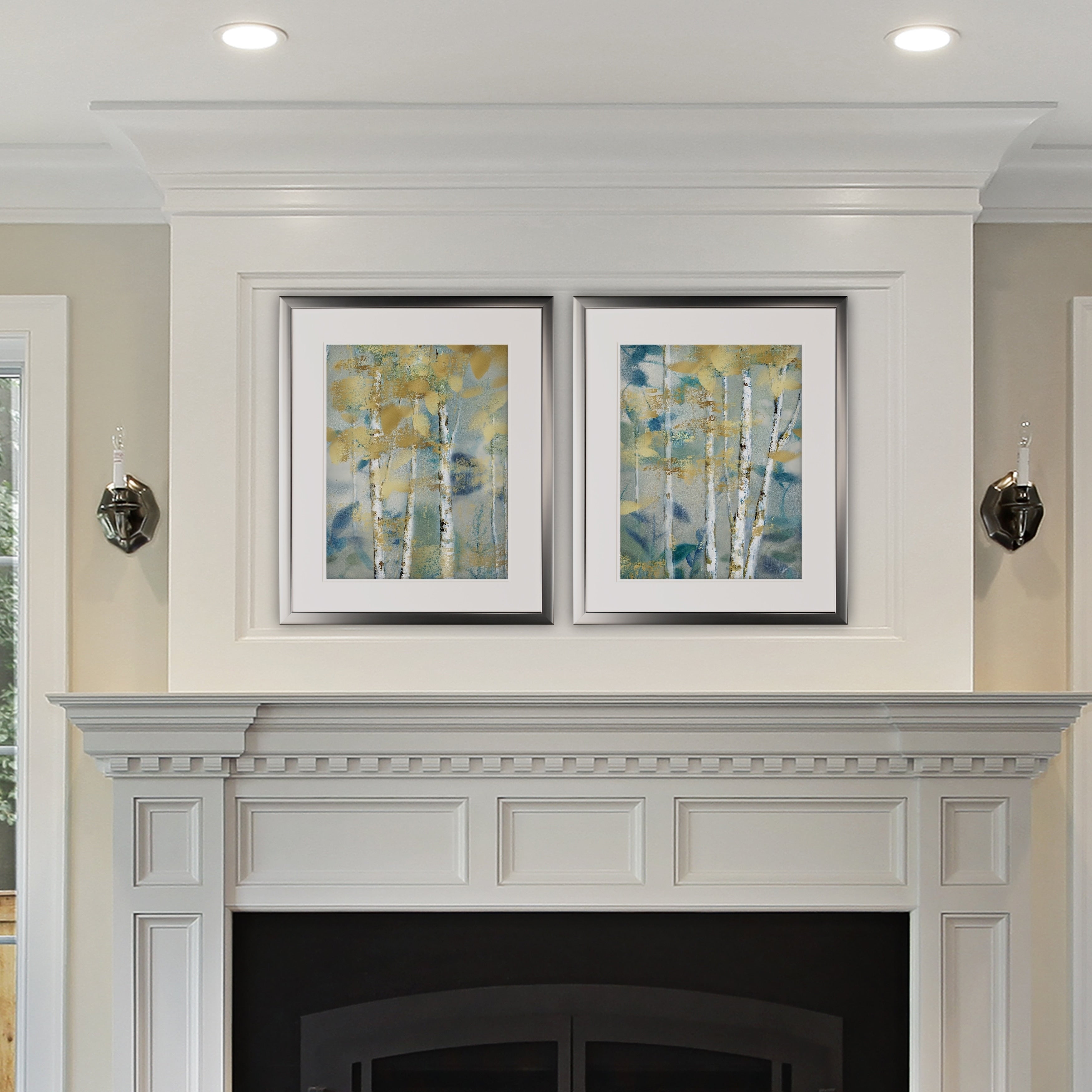 Gilded Forest 2 Piece Set Silver Frame