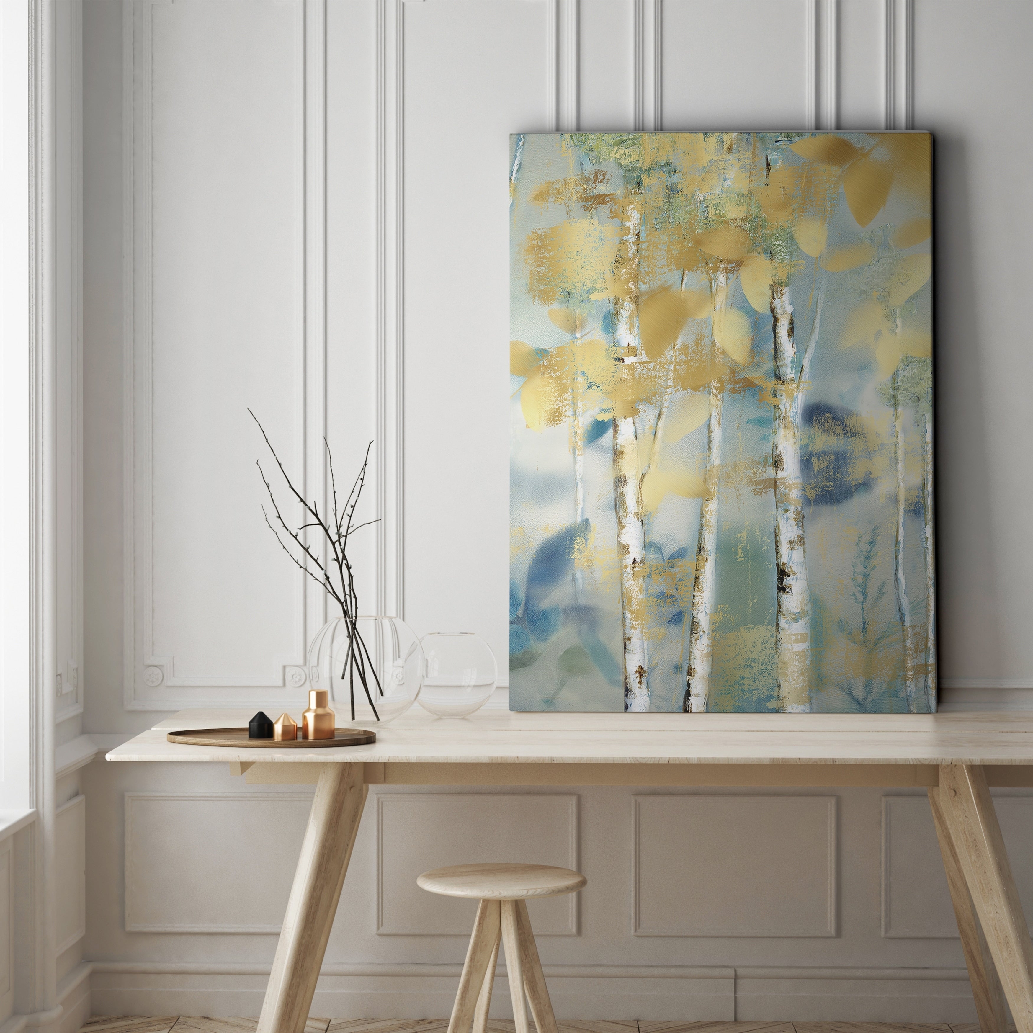 Gilded Forest Detail I Gallery Wrapped Canvas