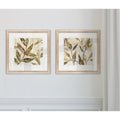 Wexford Home Gilded Leaves I Framed Wall Art Set