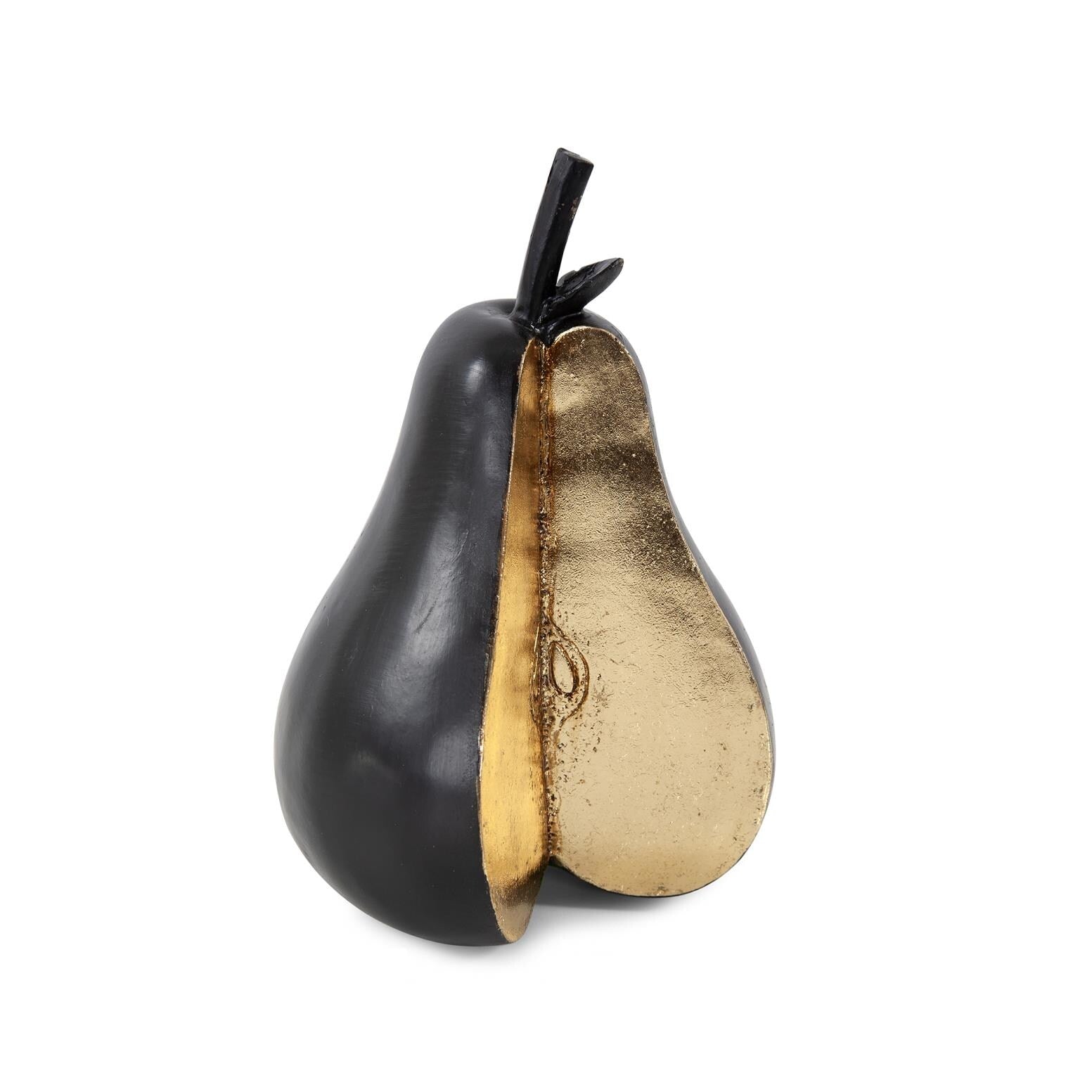 Gilded Pear 16.5H X 6.3 4W X 9.1 4D