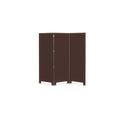 Ginevra Screen High Gloss Lacquer Over Mdf Solid Rubber Wood Frame Three Panel Reinforced Hinges Dark Brown