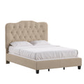 Ginny Adjustable Diamond Tufted Camel Back Bed By Inspire Q Classic