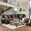 Furniture Of America Cassavetes Contemporary Microfiber Sectional Sofa