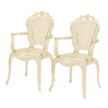 Gittel Transparent Acrylic Arm Chair Dining Chairs Set Of 2