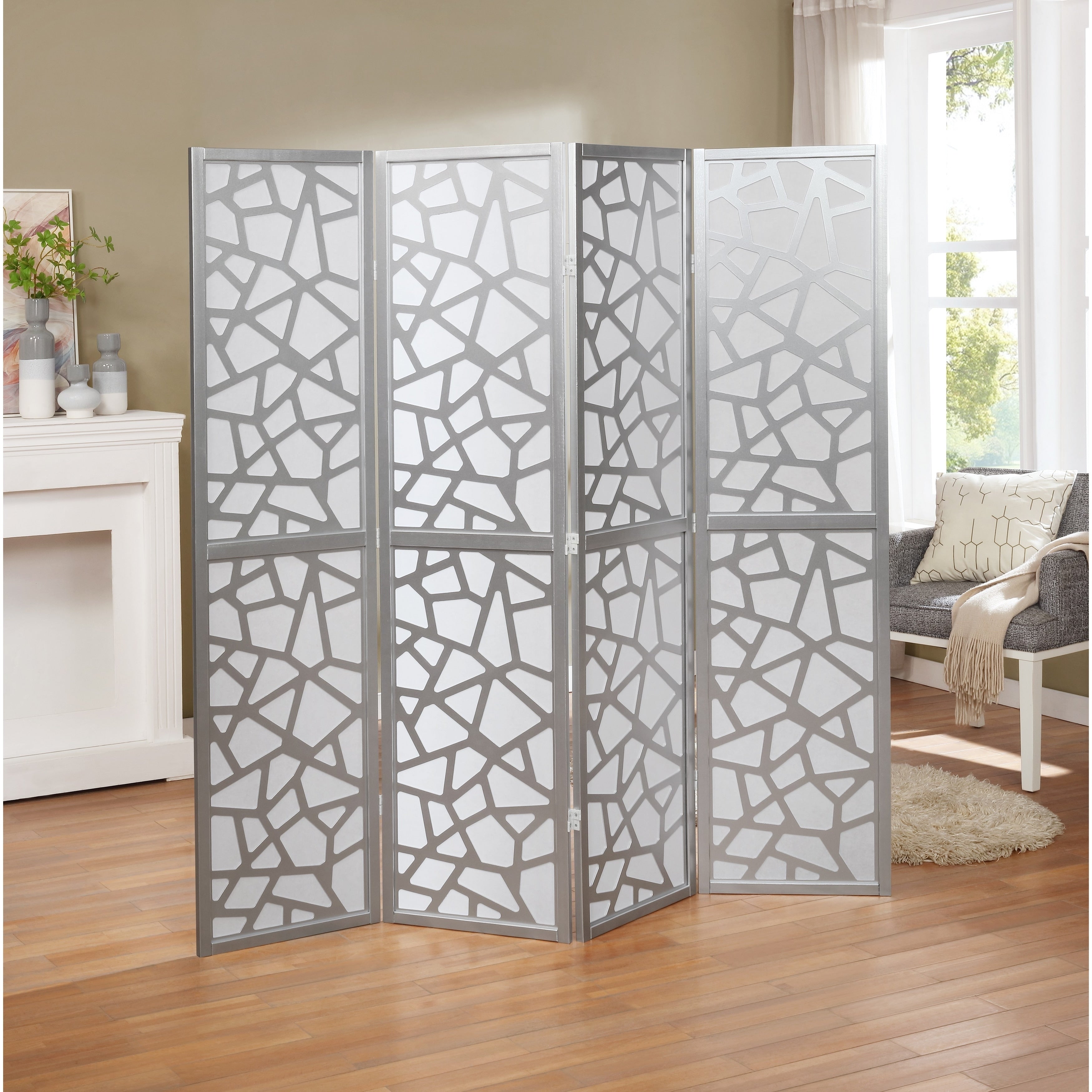 Giyano 4 Panel Screen Room Divider
