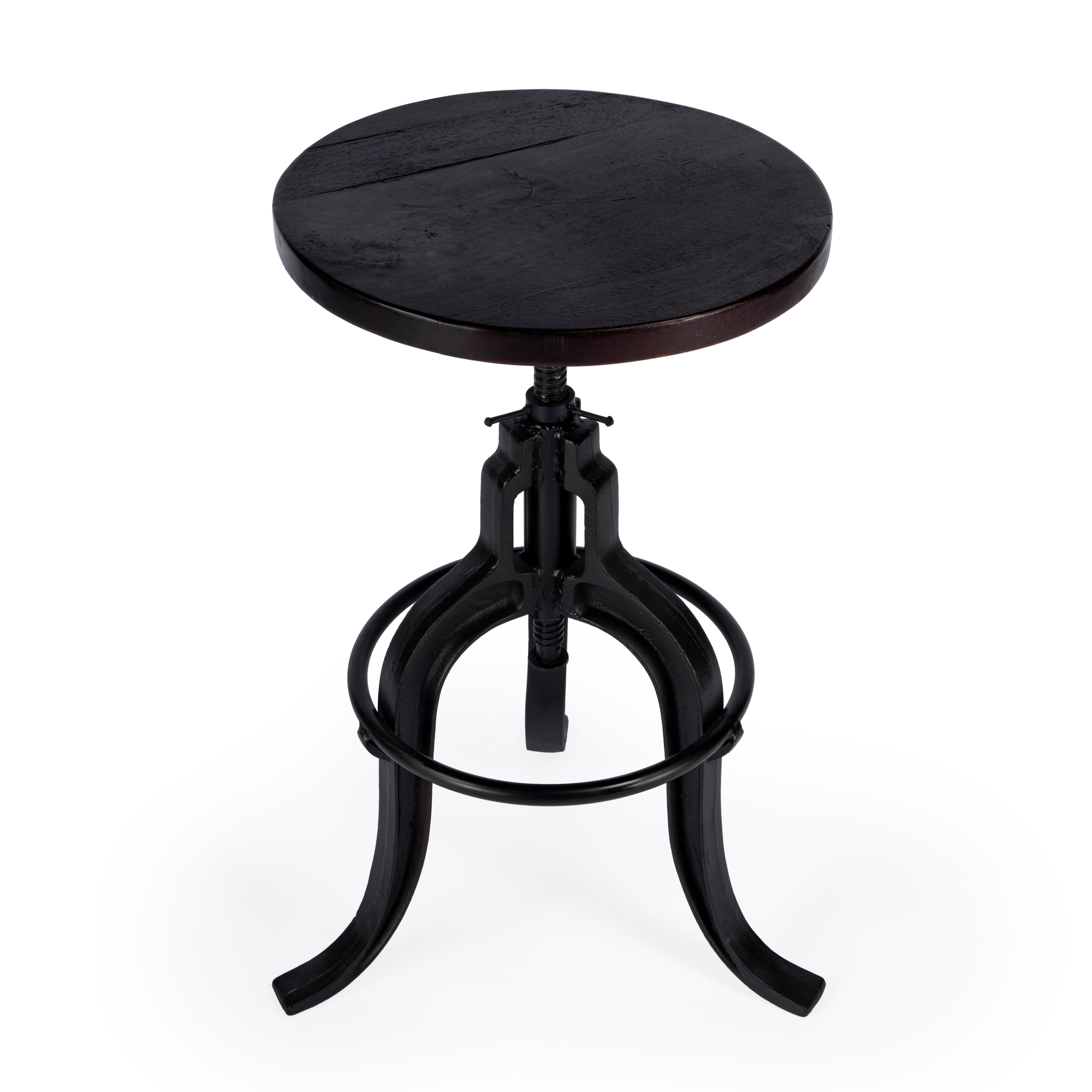 Butler Gladney Iron Revolving Bar Stool