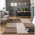 Glamour Brown Beige Polypropylene Area Rug