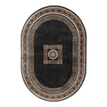 Glamour Black Beige Polypropylene Area Rug